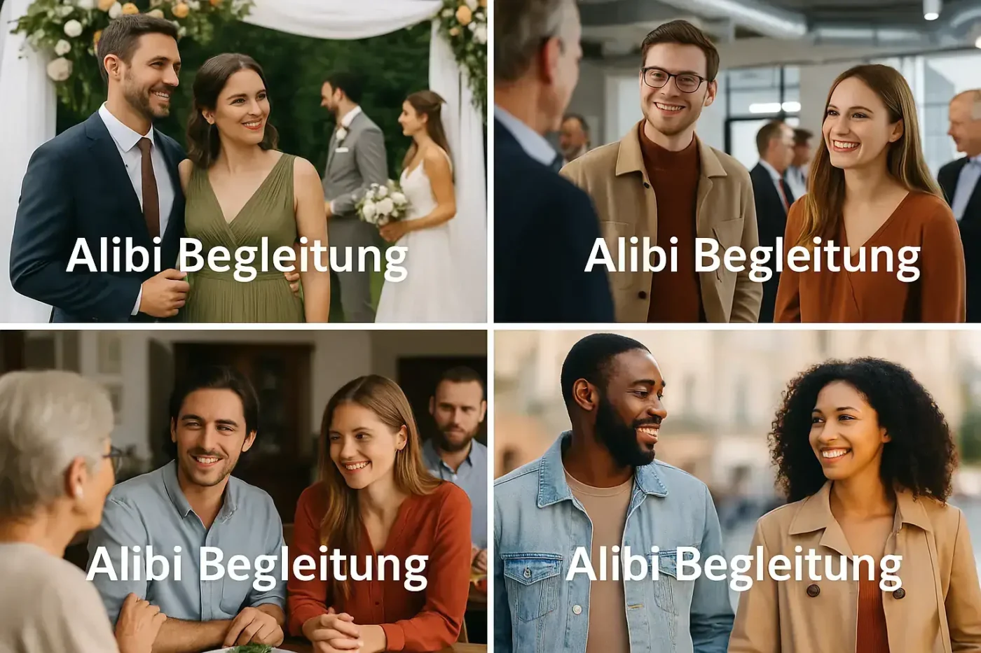 Eine Alibi Begleitung als Freundin oder Freund für Veranstaltungen mieten.