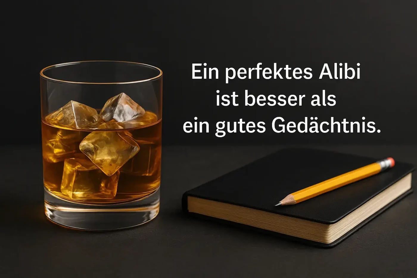 Freiheiten genießen durch ein perfektes Alibi mit Beweisen.