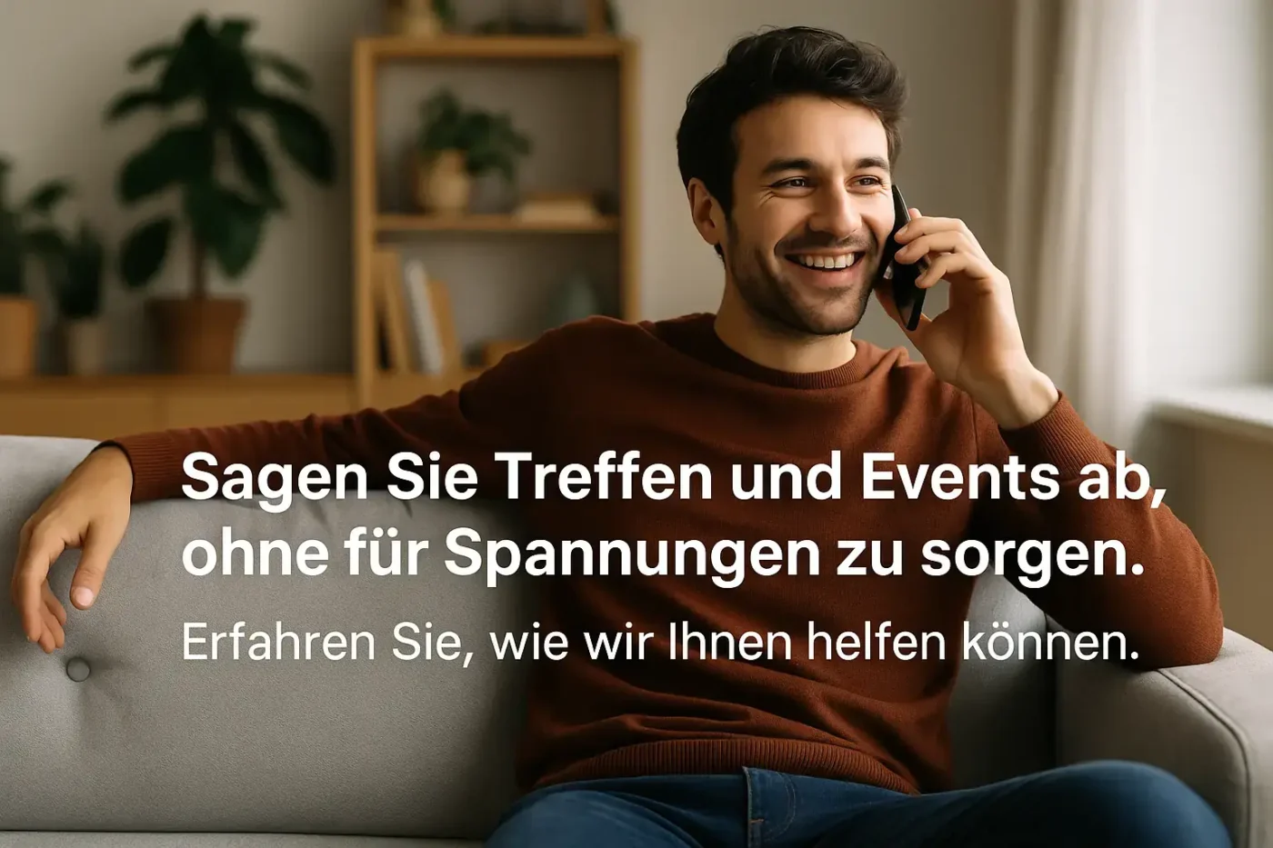 Kunde kann eine Veranstaltung absagen und hat glaubwürdige Begründungen.
